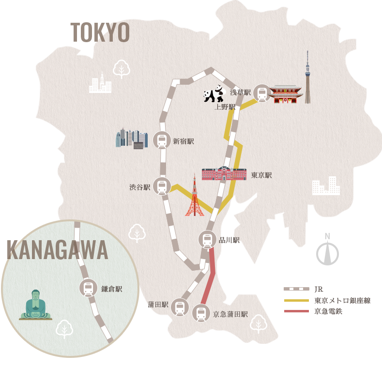 東京23区マップ